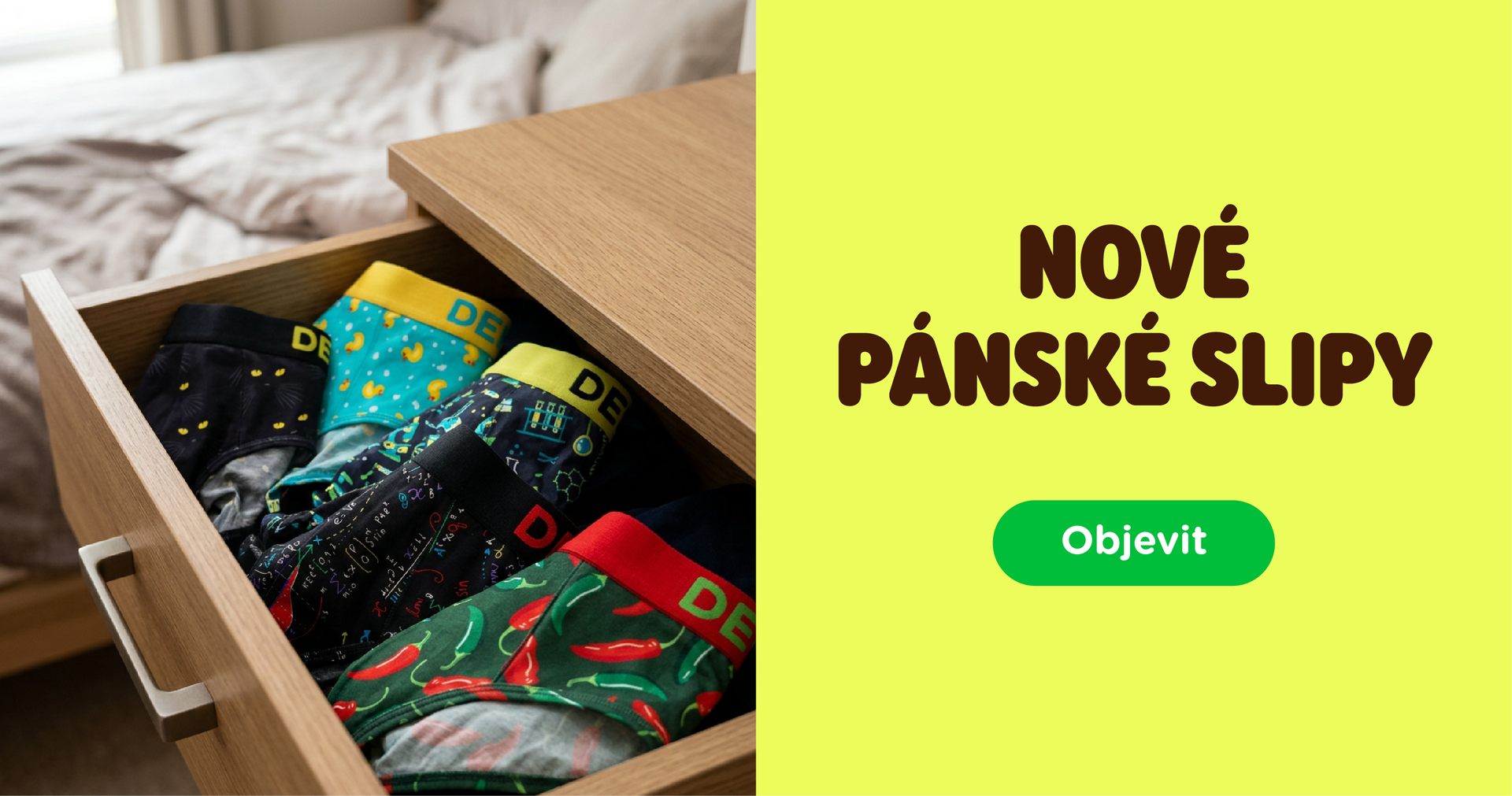  Nové pánské slipy